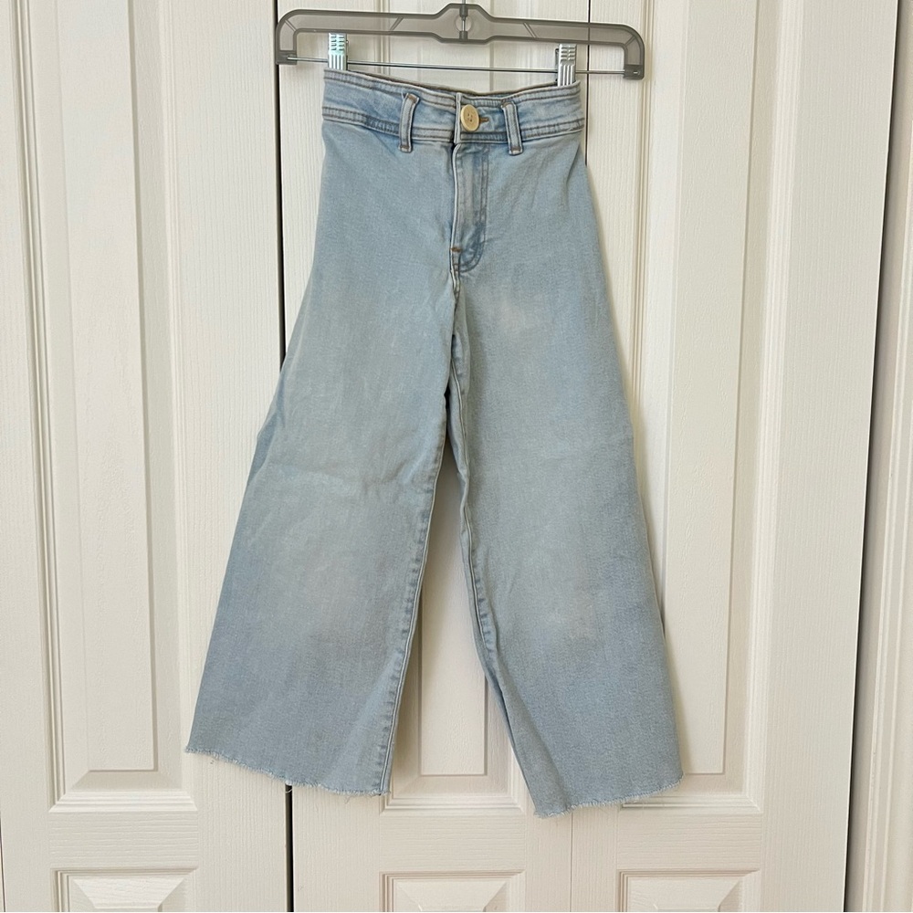 Zara kid wild leg jeans 7T 122cm